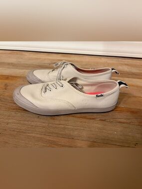 Keds Canvas Women's Sneakers in Off-White with Pink Insole